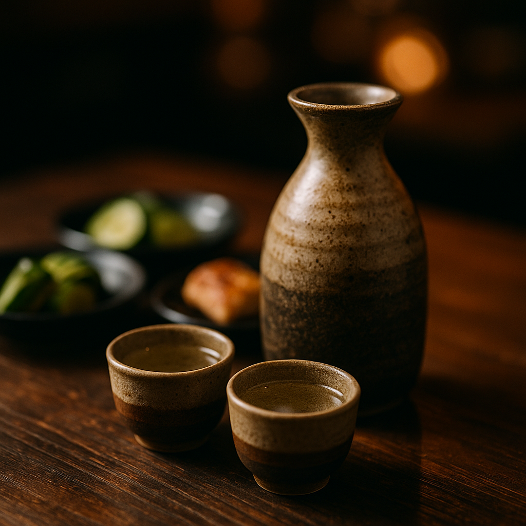 Tokkuri and sake cups