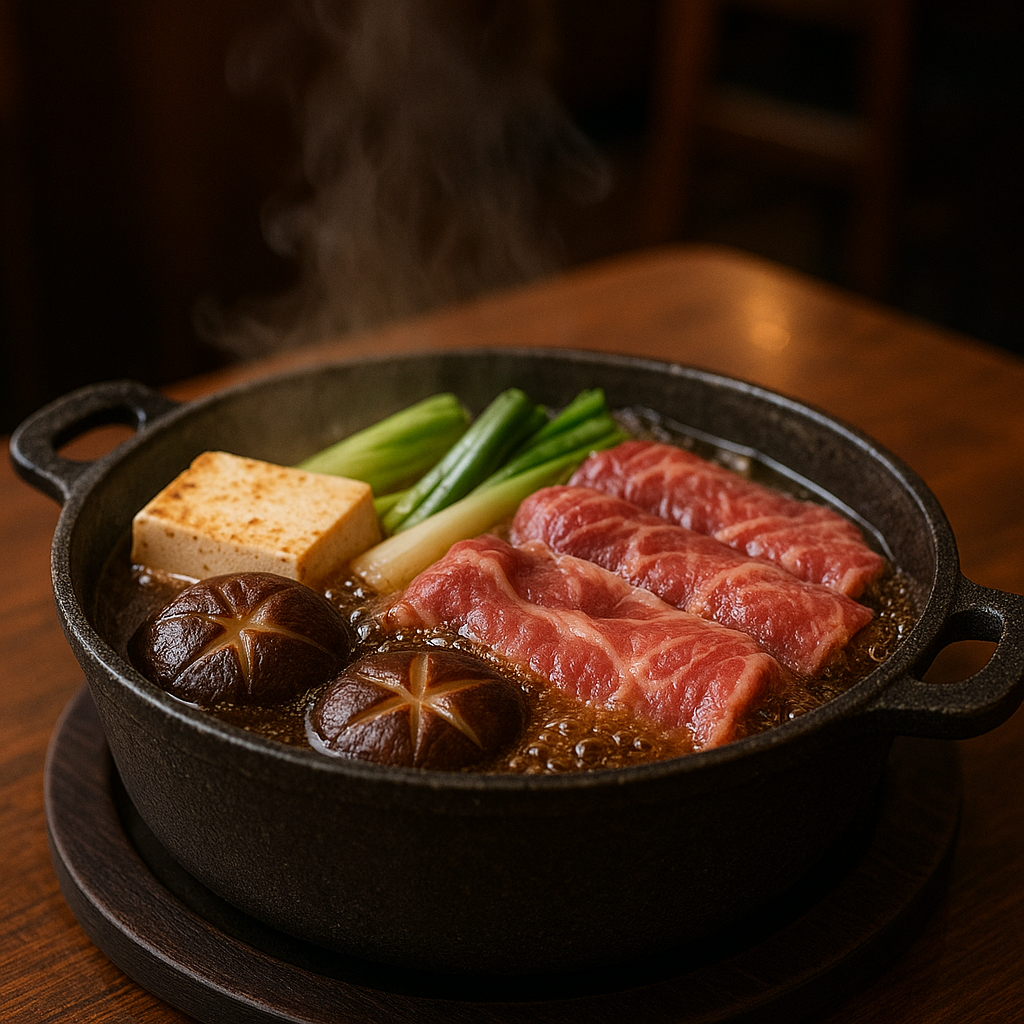 Wagyu sukiyaki hot pot