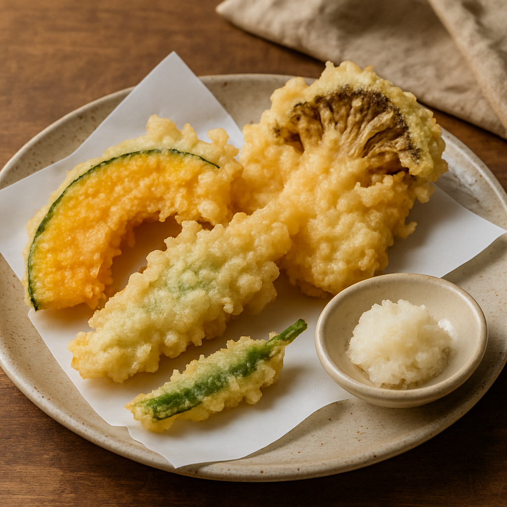 Assorted vegetable tempura